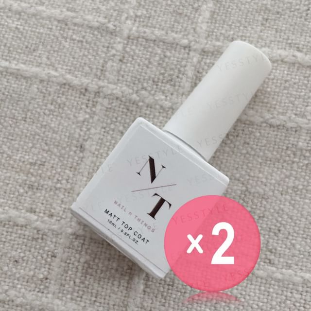 NAIL n THINGS-Matt Gel Top Coat 2pcs Bundle Set