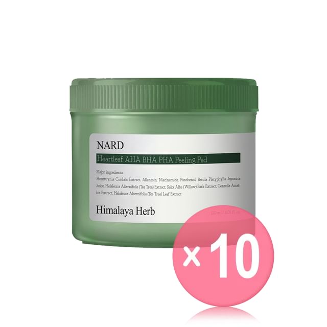 NARD-Heartleaf AHA BHA PHA Peeling Pad 10pcs Bundle Set