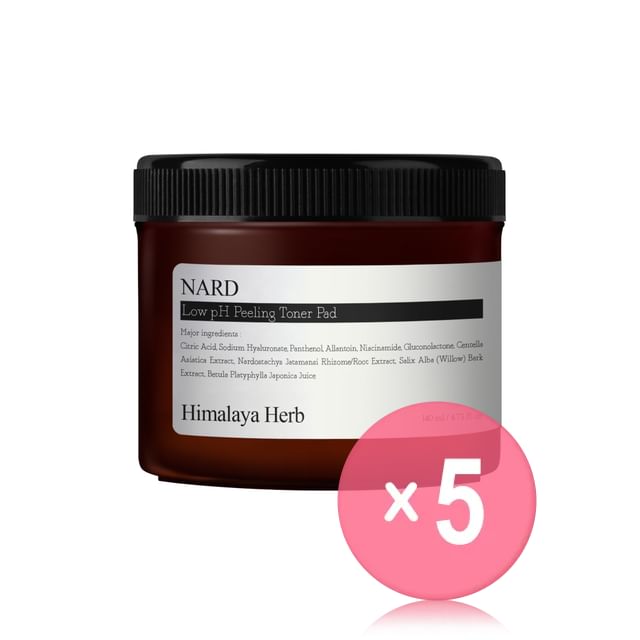 NARD-Low pH Peeling Toner Pad 5pcs Bundle Set