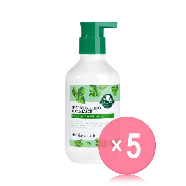 NARD-Refreshing Toothpaste Pump Type 5pcs Bundle Set