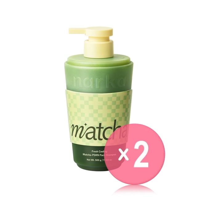 narka-Fresh Cooling Matcha-PDRN Pack Shampoo 2pcs Bundle Set