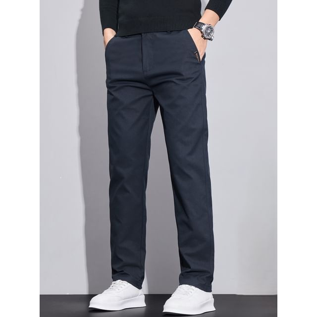 Nataro-Mid Rise Plain Slim Fit Pants