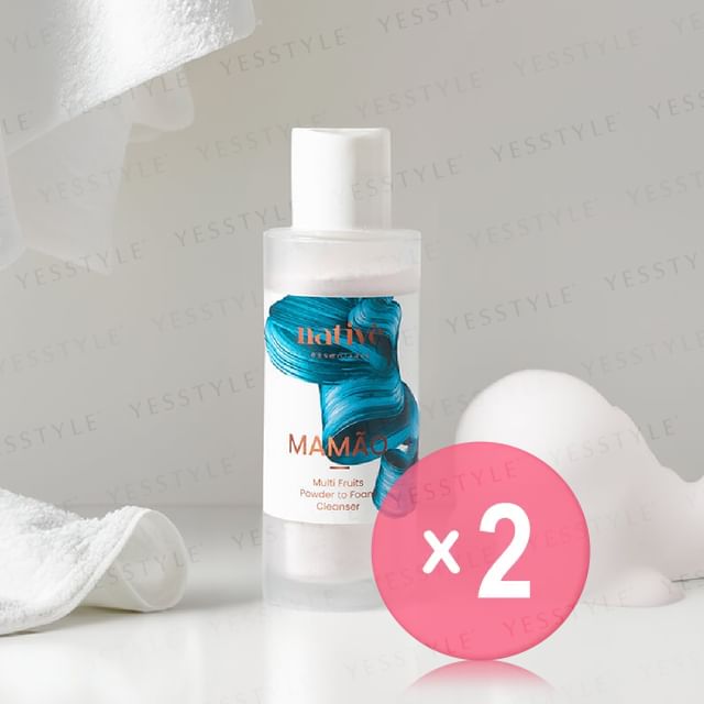 Native Essentials-MAMÃO Multi Fruits Powder to Foam Cleanser 2pcs Bundle Set-45ml X 2 Pcs