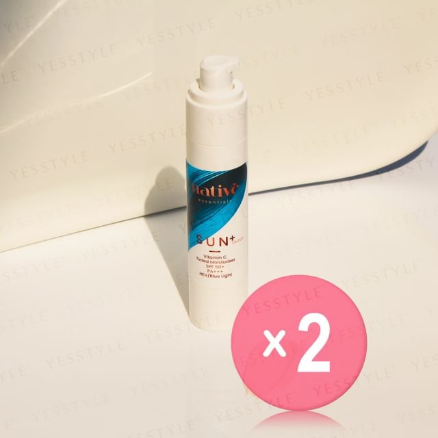 Native Essentials-SUN Vitamin C Tinted Moisturiser SPF 50 PA 2pcs Bundle Set
