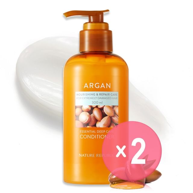 NATURE REPUBLIC-Argan Essential Deep Care Conditioner 2pcs Bundle Set