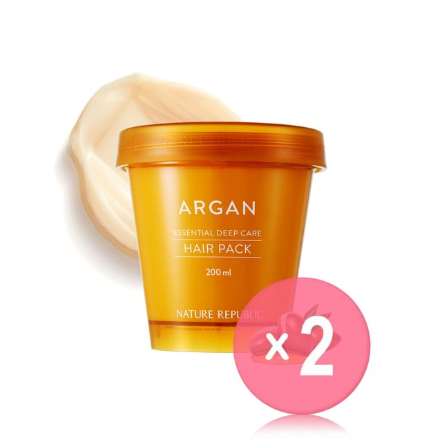 NATURE REPUBLIC-Argan Essential Deep Care Hair Pack 2pcs Bundle Set