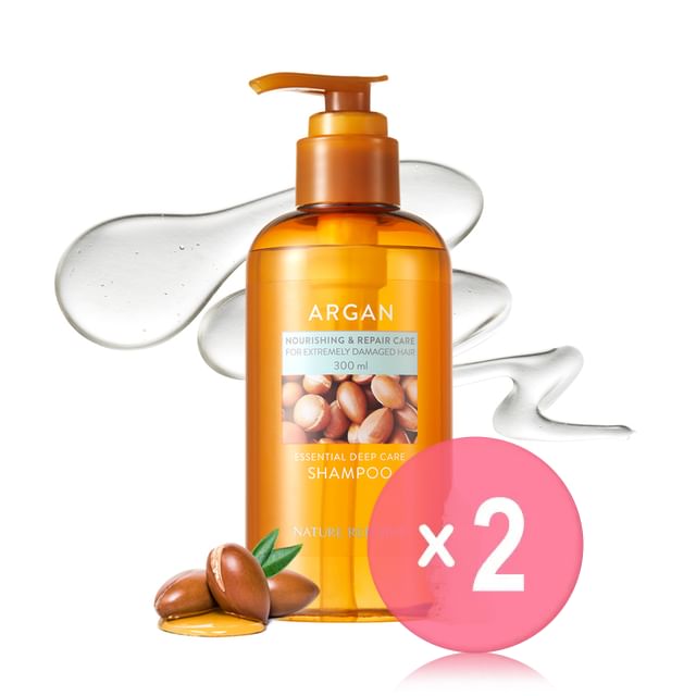 NATURE REPUBLIC-Argan Essential Deep Care Shampoo 2pcs Bundle Set