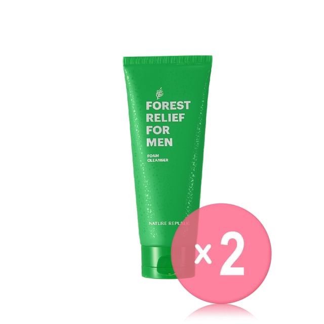 NATURE REPUBLIC-Forest Relief For Men Foam Cleanser 2pcs Bundle Set