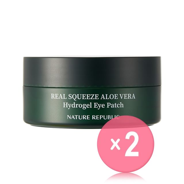 NATURE REPUBLIC-Real Squeeze Aloe Vera Hydrogel Eye Patch 2pcs Bundle Set