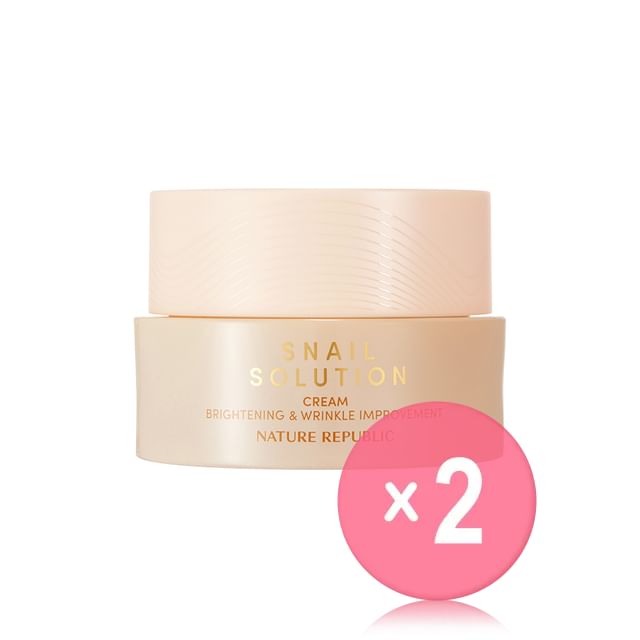 NATURE REPUBLIC-Snail Solution Cream 2pcs Bundle Set