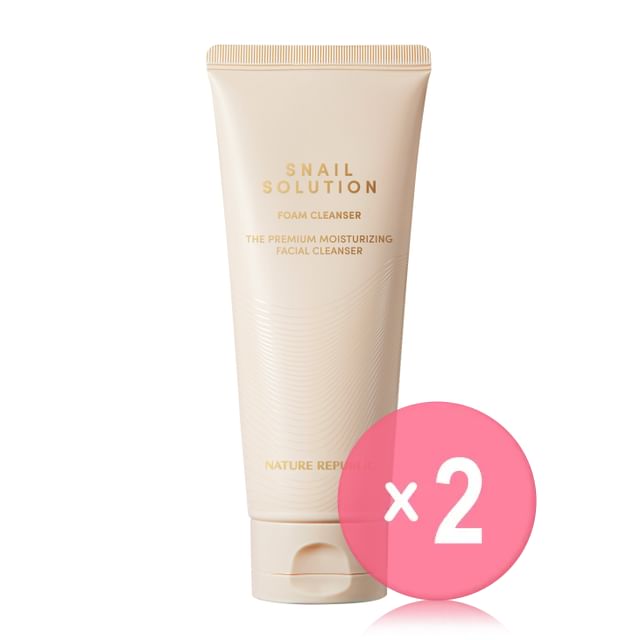 NATURE REPUBLIC-Snail Solution Foam Cleanser 2pcs Bundle Set