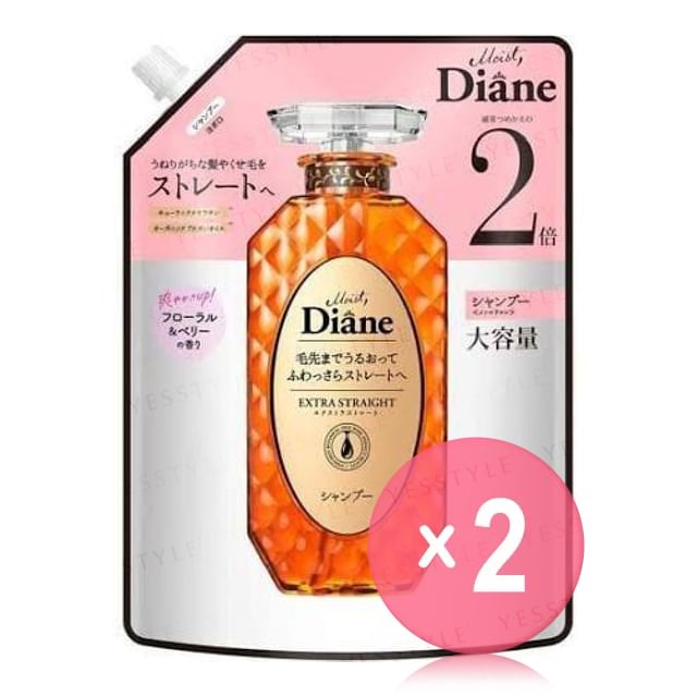 NatureLab-Moist Diane Perfect Beauty Extra Straight Shampoo 2pcs Bundle Set