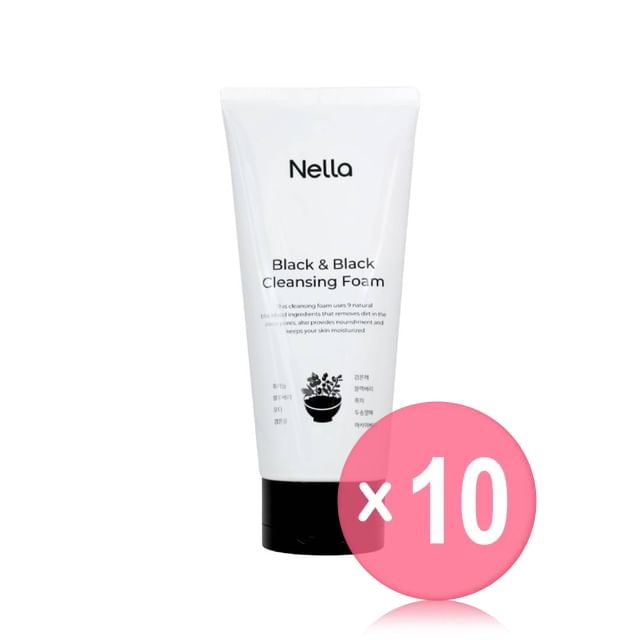 Nella-Black Black Cleansing Foam 10pcs Bundle Set