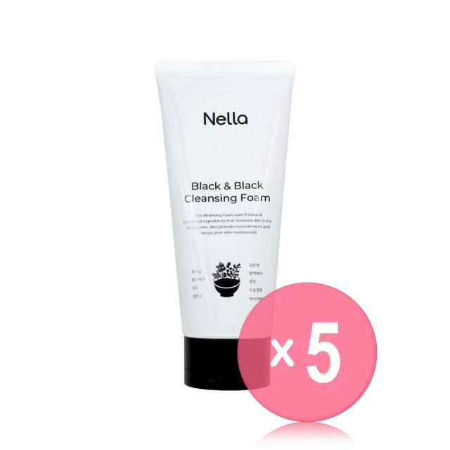 Nella-Black Black Cleansing Foam 5pcs Bundle Set