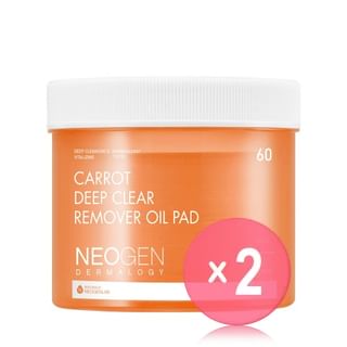 NEOGEN-Dermalogy Carrot Deep Clear Remover Oil Pad 2pcs Bundle Set