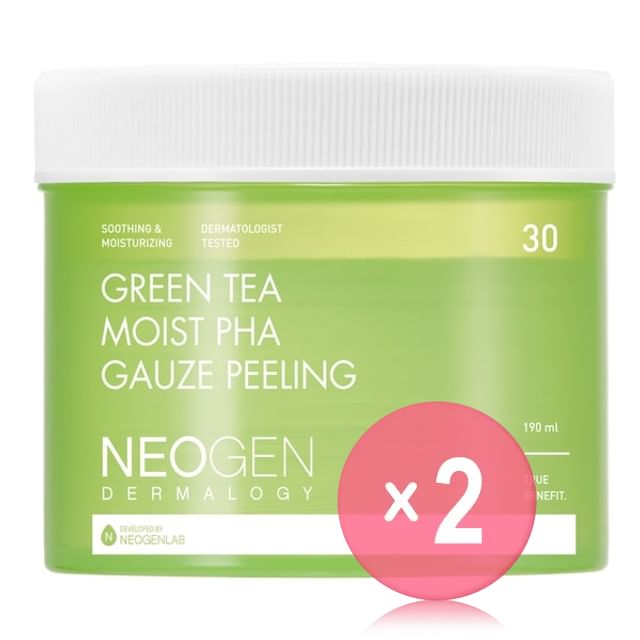 NEOGEN-Dermalogy Green Tea Moist PHA Gauze Peeling 2pcs Bundle Set