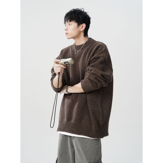 Neonity Wear-Crew Neck Plain Sweater