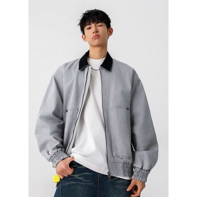 Neonity Wear-Two Tone Zip-Up Barn Jacket