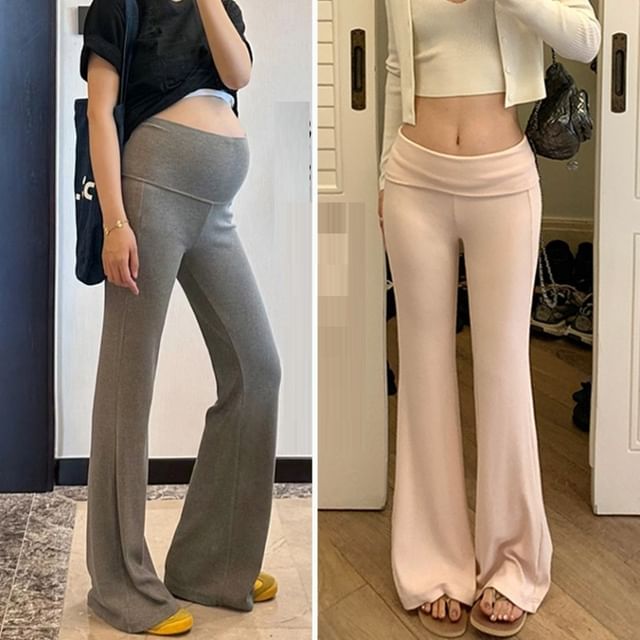NEUF-Maternity High Rise Plain Flared Pants