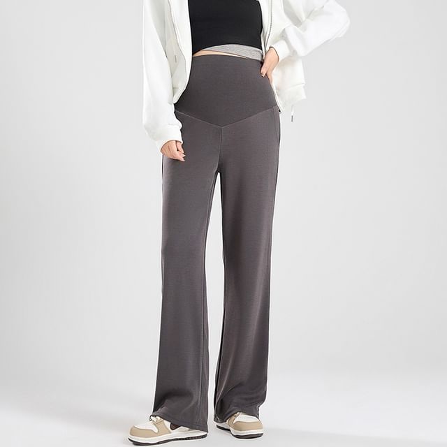 NEUF-Maternity High Rise Wide Leg Pants