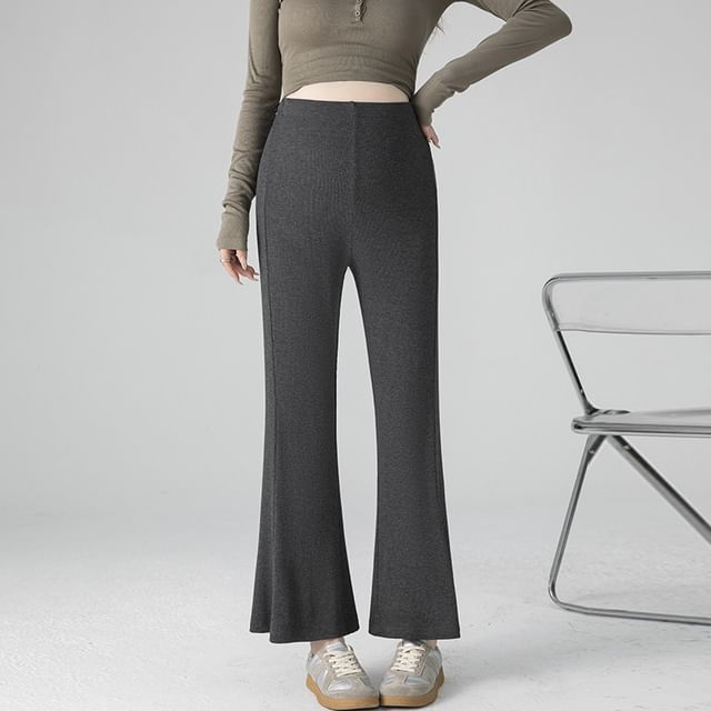 NEUF-Maternity High Waist Plain Flared Pants