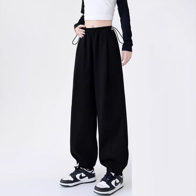 NEUF-Maternity High Waist Plain Harem Pants