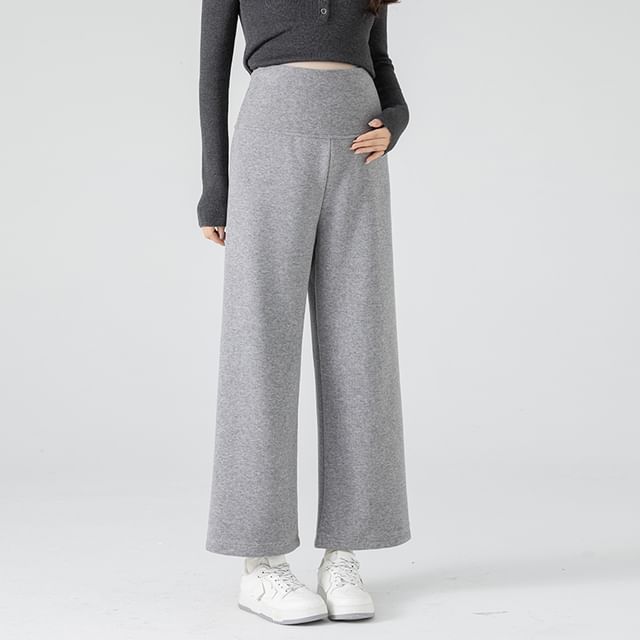 NEUF-Maternity High Waist Plain Wide Leg Pants