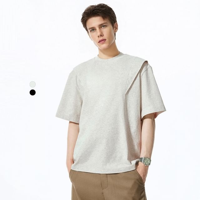 Newin-Cool-Tech Patchwork Overfit T-Shirt