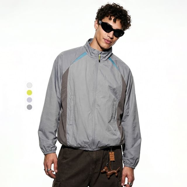 Newin-Outdoor Colorblock Light Jacket