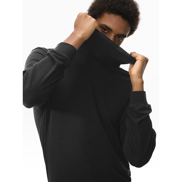 Newin-Plain High-Neck Slim T-Shirt
