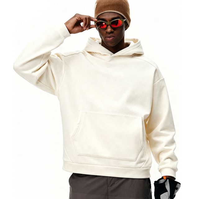 Newin-Plain Loose Fit Hoodie