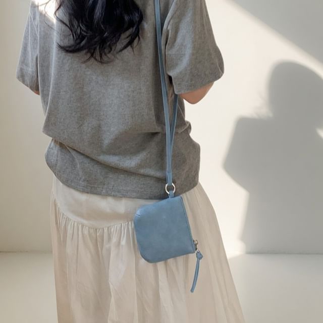 NewTown-Faux Leather Crossbody Pouch