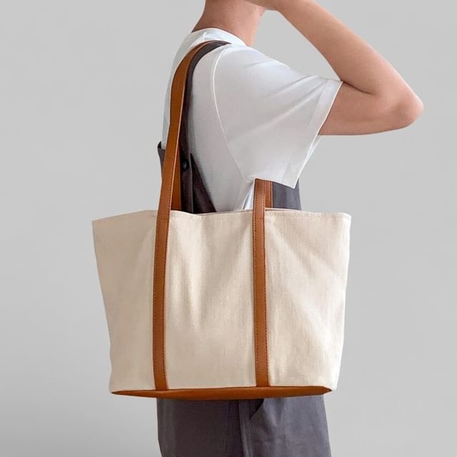 NewTown-Panel Canvas Tote Bag