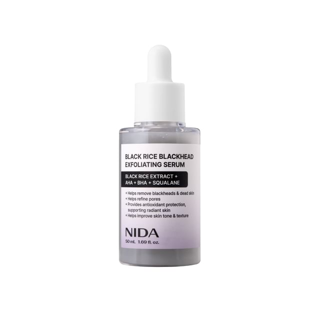 NIDA-Black Rice Blackhead Exfoliating Serum - Sérum exfoliant anti-points noirs au riz noir