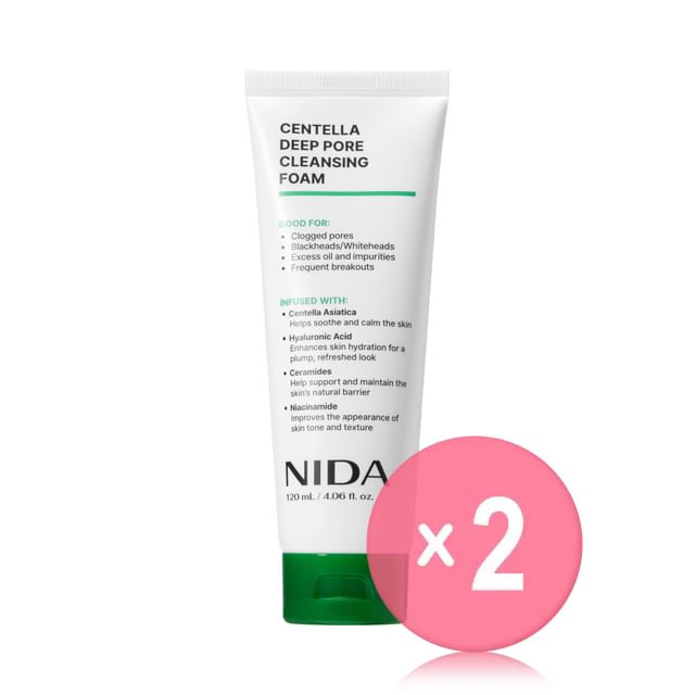 NIDA-Centella Deep Pore Cleansing Foam 2pcs Bundle Set