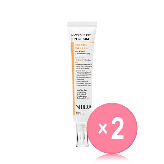 NIDA-Invisible Fit Sun Serum 2pcs Bundle Set