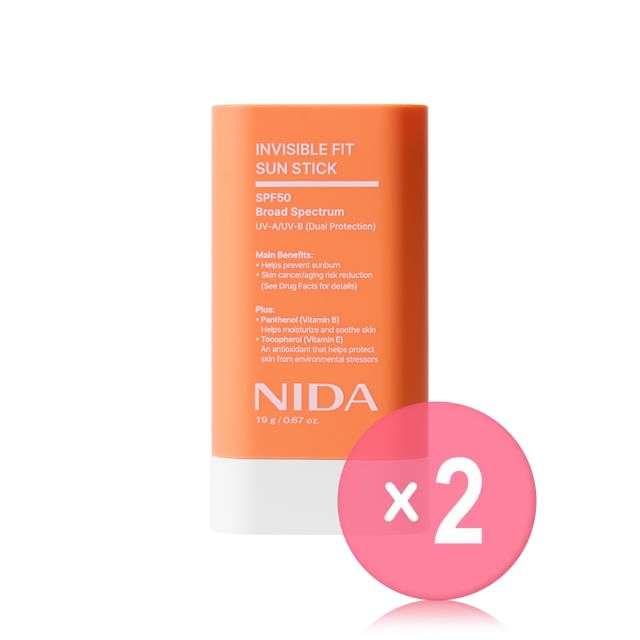 NIDA-Invisible Fit Sun Stick 2pcs Bundle Set