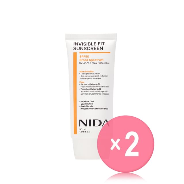NIDA-Invisible Fit Sunscreen OTC Version 2pcs Bundle Set