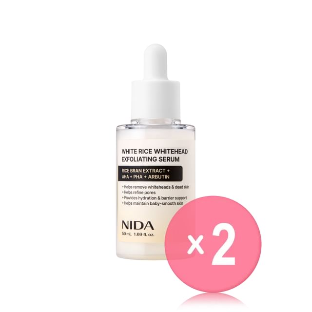 NIDA-White Rice Whitehead Exfoliating Serum 2pcs Bundle Set