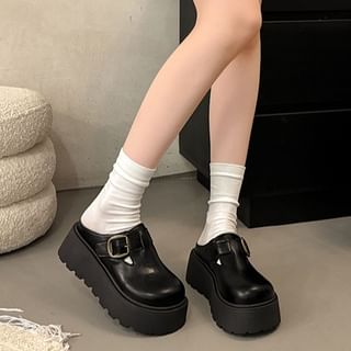 Nikao-Buckled Platform Mules