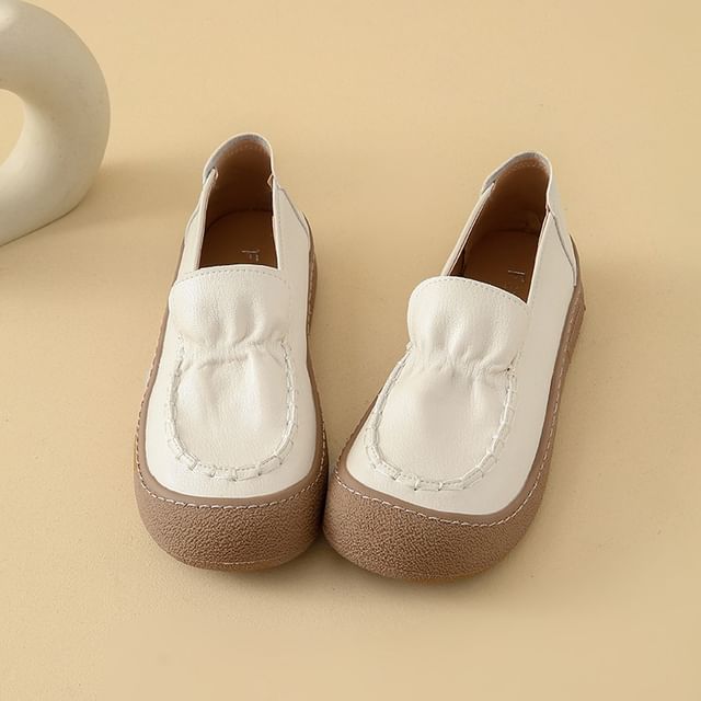 Nikao-Faux Leather Slip Ons