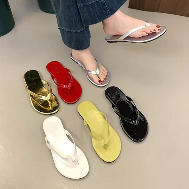 Nikao-Plain Flip Flops
