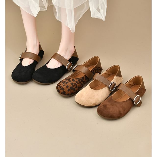 Nikao-Round Toe Mary Jane Shoes