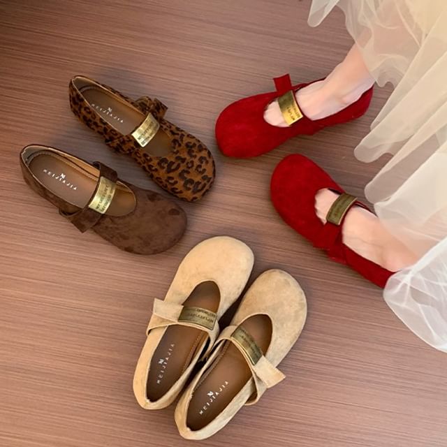 Nikao-Round Toe Mary Jane Shoes