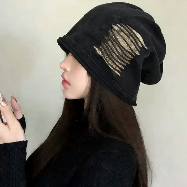 Nikifa-Two Tone Panel Beanie