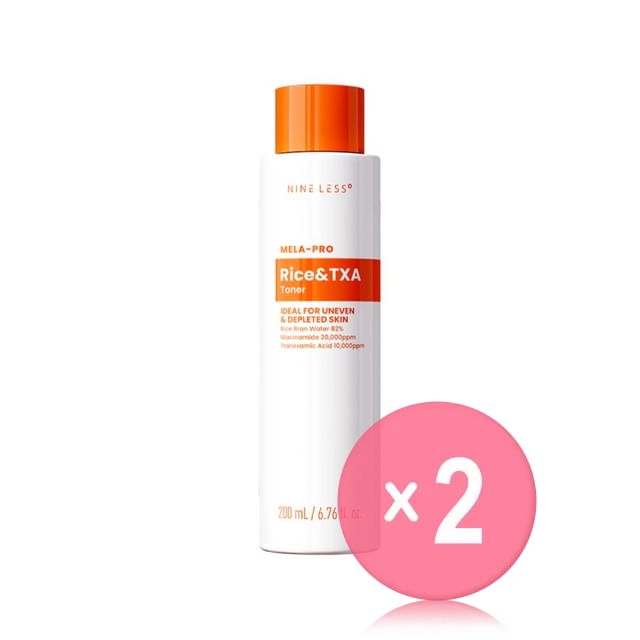 NINELESS-MELA-PRO Rice TXA Toner 2pcs Bundle Set