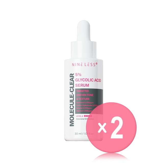 NINELESS-Molecule-Clear 5 Glycolic Acid Serum 2pcs Bundle Set