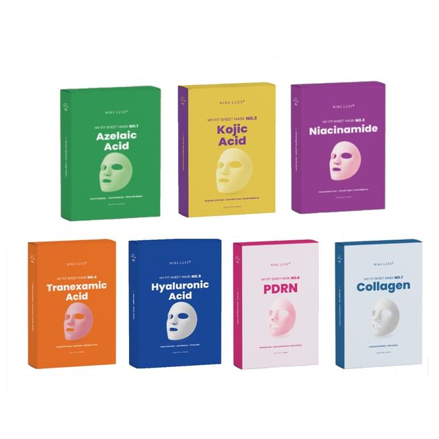 NINELESS-My Fit Sheet Mask Set Zestaw 5 masek w płachcie