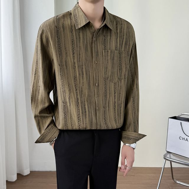 Ninine-Long-Sleeve Tie Dye Shirt
