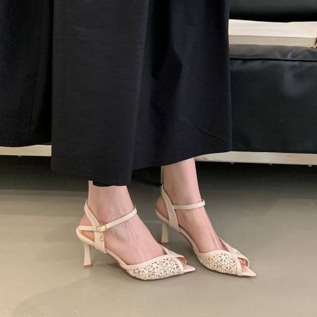 Niuna-High Heel Pointy Sandals